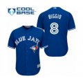 Toronto Blue Jays #8 Cavan Biggio Authentic Blue Alternate Baseball Player Jersey