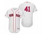 Chris Sale Boston Red Sox #41 White 2019 Mother's Day flex base Jersey