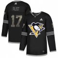 Pittsburgh Penguins #17 Bryan Rust Black Authentic Classic Stitched NHL Jersey