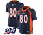 Denver Broncos #80 Jake Butt Navy Blue Alternate Vapor Untouchable Limited Player 100th Season Football Jersey