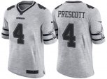 Dallas Cowboys #4 Dak Prescott 2016 Gridiron Gray NFL Limited Jersey