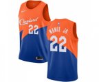 Cleveland Cavaliers #22 Larry Nance Jr. Authentic Blue Basketball Jersey - City Edition