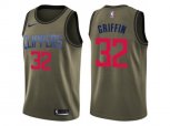 Los Angeles Clippers #32 Blake Griffin Green Salute to Service NBA Swingman Jersey