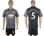 2017-18 Manchester United 5 MARCOS ROJO Away Soccer Jersey