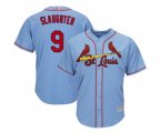 St. Louis Cardinals #9 Enos Slaughter Replica Light Blue Alternate Cool Base Baseball Jersey