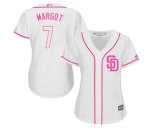 Women\'s San Diego Padres #7 Manuel Margot Authentic White Fashion Cool Base Baseball Jersey