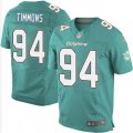 Miami Dolphins #94 Lawrence Timmons Elite Aqua Green Team Color NFL Jersey