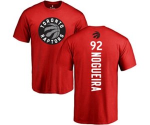 Toronto Raptors #92 Lucas Nogueira Red Backer T-Shirt
