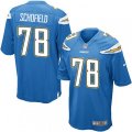 Los Angeles Chargers #78 Michael Schofield Game Electric Blue Alternate NFL Jersey