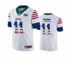 Philadelphia Eagles #11 Carson Wentz White Independence Day Limited Player Football Jersey