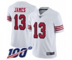 San Francisco 49ers #13 Richie James Limited White Rush Vapor Untouchable 100th Season Football Jersey