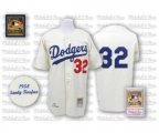 Los Angeles Dodgers #32 Sandy Koufax Replica White Throwback MLB Jersey
