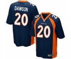 Denver Broncos #20 Duke Dawson Game Navy Blue Alternate Football Jersey