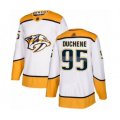 Nashville Predators #95 Matt Duchene Authentic White Away Hockey Jersey
