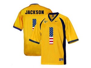 2016 US Flag Fashion Men\'s California Golden Bears DeSean Jackson #1 College Football Jersey - Golden