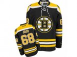 Reebok Boston Bruins #68 Jaromir Jagr Authentic Black Home NHL Jersey