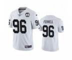 Oakland Raiders #96 Clelin Ferrell White 60th Anniversary Vapor Untouchable Limited Player 100th Season Football Jersey
