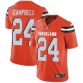 Cleveland Browns #24 Ibraheim Campbell Orange Alternate Vapor Untouchable Limited Player NFL Jersey