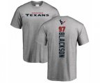 Houston Texans #97 Angelo Blackson Ash Backer T-Shirt