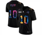 Los Angeles Rams #10 Cooper Kupp Multi-Color Black 2020 NFL Crucial Catch Vapor Untouchable Limited Jersey