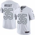 Oakland Raiders #35 Shareece Wright Limited White Rush Vapor Untouchable NFL Jersey