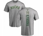 Milwaukee Bucks #77 Ersan Ilyasova Ash Backer T-Shirt