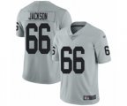 Oakland Raiders #66 Gabe Jackson Limited Silver Inverted Legend Football Jersey
