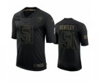 New England Patriots #51 Ja'Whaun Bentley Black 2020 Salute To Service Limited Jersey