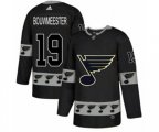 Adidas St. Louis Blues #19 Jay Bouwmeester Authentic Black Team Logo Fashion NHL Jersey