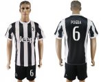 2017-18 Juventus FC 6 POGBA Home Soccer Jersey