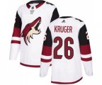 Arizona Coyotes #26 Marcus Kruger Authentic White Away Hockey Jersey