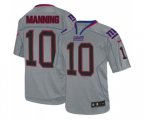 New York Giants #10 Eli Manning Elite Lights Out Grey Football Jersey