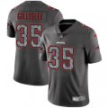 New England Patriots #35 Mike Gillislee Gray Static Vapor Untouchable Limited NFL Jersey