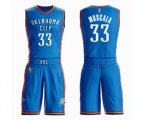Oklahoma City Thunder #33 Mike Muscala Swingman Royal Blue Basketball Suit Jersey - Icon Edition