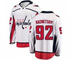 Washington Capitals #92 Evgeny Kuznetsov Fanatics Branded White Away Breakaway NHL Jersey