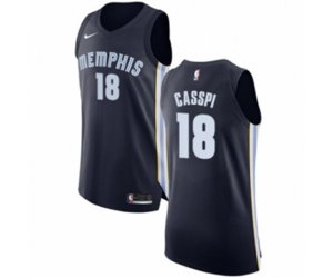 Memphis Grizzlies #18 Omri Casspi Authentic Navy Blue NBA Jersey - Icon Edition