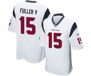 Houston Texans #15 Will Fuller V Game White Football Jersey
