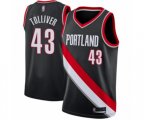Portland Trail Blazers #43 Anthony Tolliver Swingman Black Basketball Jersey - Icon Edition