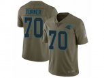 Carolina Panthers #70 Trai Turner Limited Olive 2017 Salute to Service NFL Jersey
