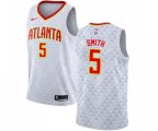 Atlanta Hawks #5 Josh Smith Swingman White NBA Jersey - Association Edition