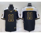 Dallas Cowboys #11 Micah Parsons Black Gold Thanksgiving With Patch Stitched Jersey
