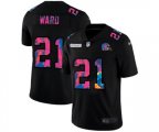 Cleveland Browns #21 Denzel Ward Multi-Color Black 2020 NFL Crucial Catch Vapor Untouchable Limited Jersey