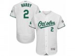 Baltimore Orioles #2 J.J. Hardy White Celtic Flexbase Authentic Collection MLB Jersey