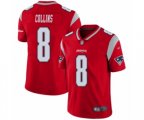 New England Patriots #8 Jamie Collins Limited Red Inverted Legend Football Jersey