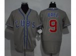 Chicago Cubs #9 Javier Baez Grey New Cool Base Alternate Road Stitched MLB Jersey