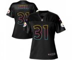 Women Pittsburgh Steelers #31 Donnie Shell Game Black Fashion Football Jersey