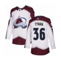Colorado Avalanche #36 T.J. Tynan Authentic White Away Hockey Jersey