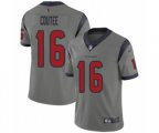 Houston Texans #16 Keke Coutee Limited Gray Inverted Legend Football Jersey