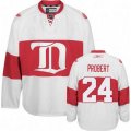 Detroit Red Wings #24 Bob Probert Premier White Third NHL Jersey