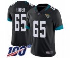 Jacksonville Jaguars #65 Brandon Linder Black Team Color Vapor Untouchable Limited Player 100th Season Football Jersey